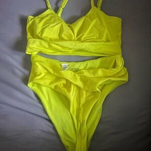 Neon Yellow Bikini Set
